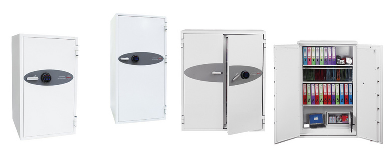 phoenix documentenkluis FIRE COMMANDER FS1911F, vingerafdrukslot, 220 liter, signaalwit