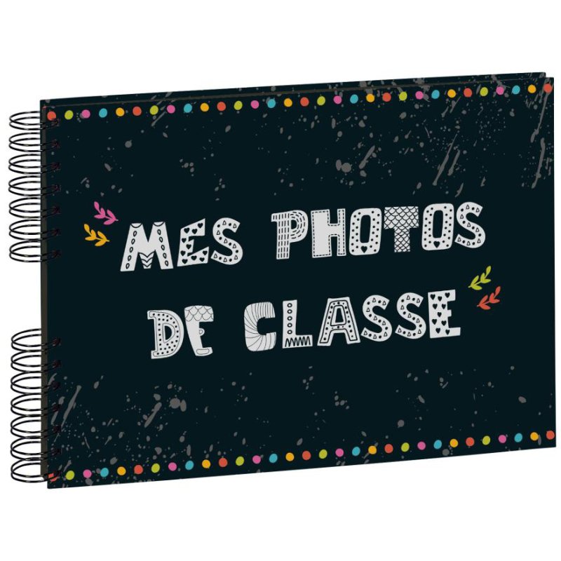 EXACOMPTA ringbandalbum klasfoto's, 50 zwarte pagina's, 100 foto's 10×15 cm, 320×220 mm