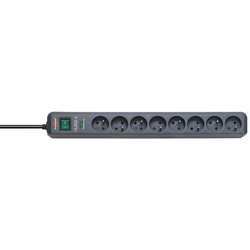 brennenstuhl rallonge multiprises Eco-Lijn, 8 prises, anthracite, 1,4 m