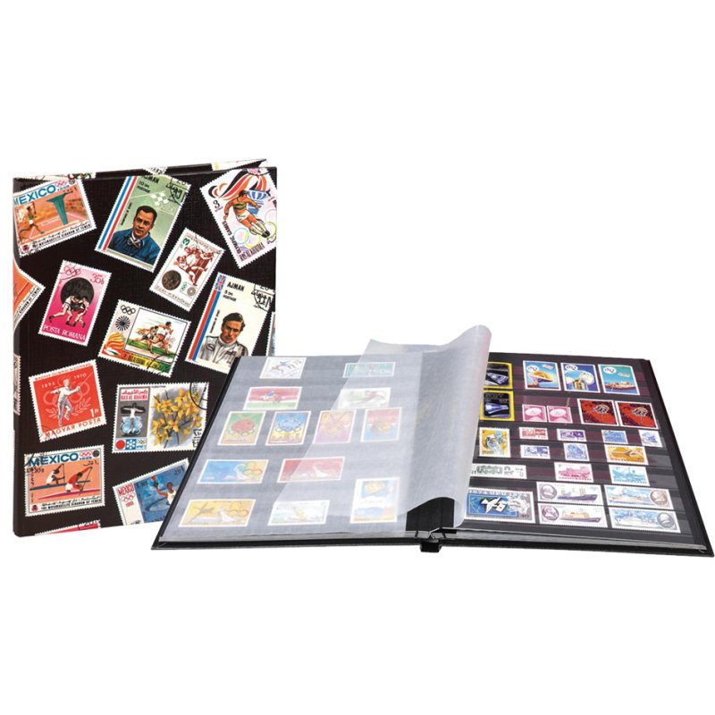 EXACOMPTA verzamelalbum Sport, 225 × 305 mm, 16 pagina's, zwarte binnenzijden