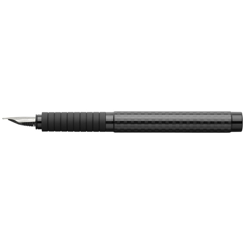 Faber-Castell stylo plume Basic Black, noir, boîtier carbone, pointe M