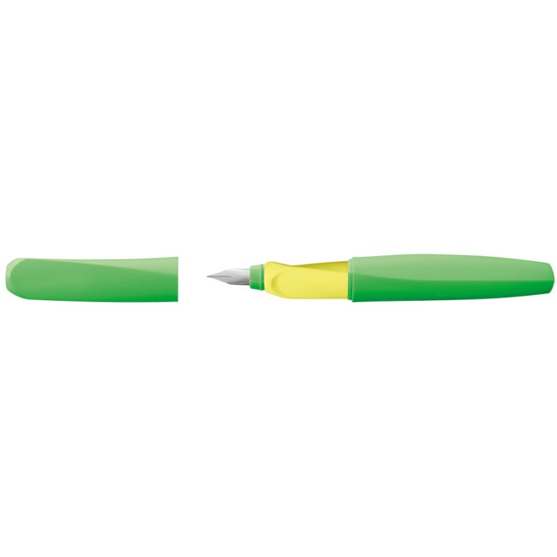 Pelikan stylo Twist Neon, jaune fluo, pointe M, ergonomique