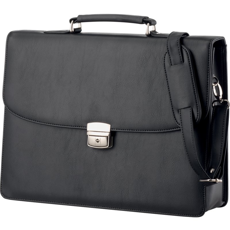 Alassio serviette Anzio, cuir synthétique, noir, 380×100×285 mm