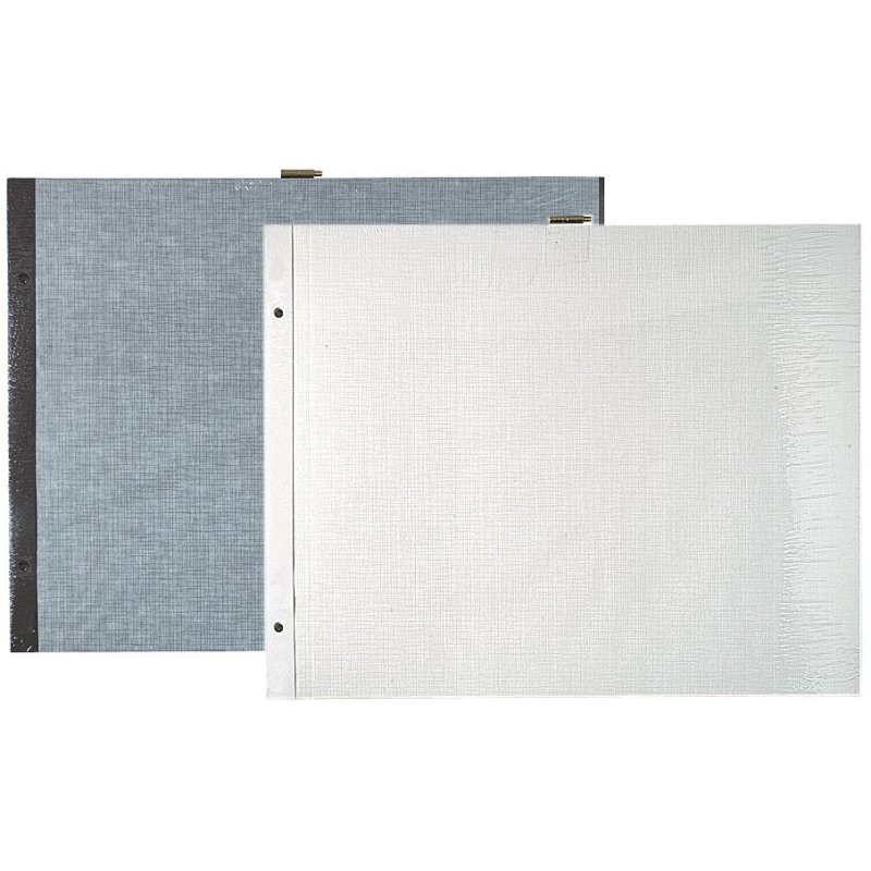EXACOMPTA opvulbladen voor schroefalbum, 360×285 mm, zwart, 10 stuks