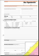 sigel formulierboek Bautagebuch SY281, zelfkopiërend, A4, 2 stuks + gratis duimstok