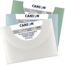 Canson tekenmap A4, felle kleuren, kunststof, 10 stuks