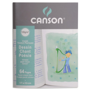 Canson poëzie en zangschrift, 120 g/m², 64 pagina's