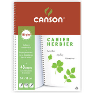 CANSON herbarium schetsboek, spiraalband, 240 × 320 mm, 48 pagina's