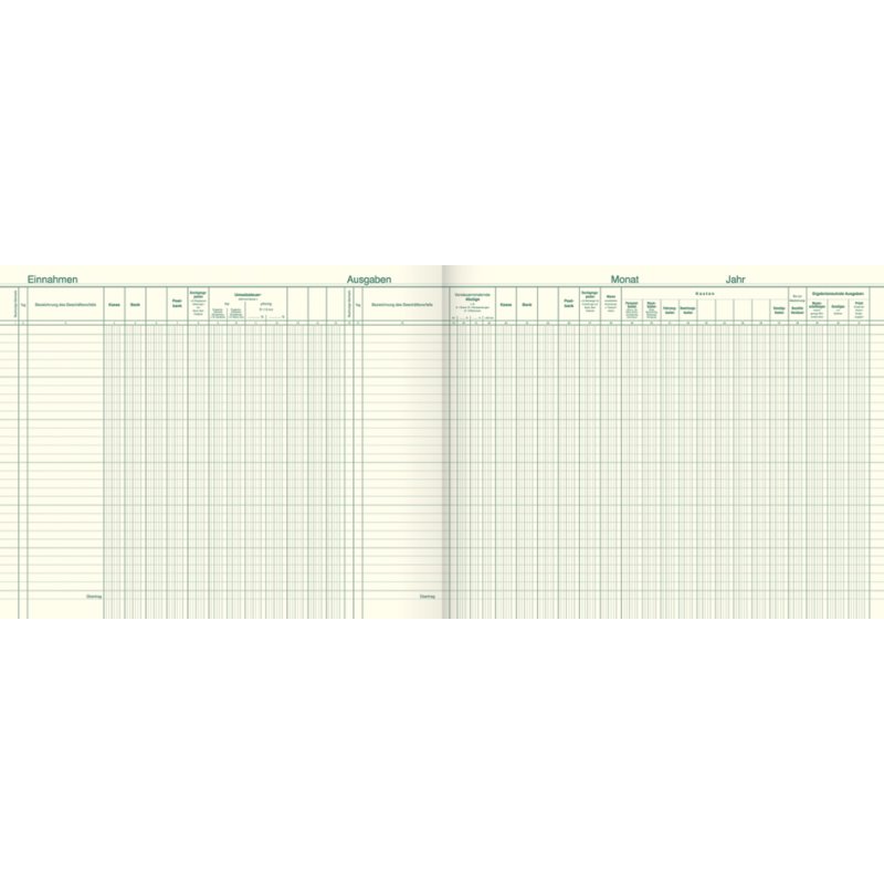 KÖNIG & EBHARDT livre de caisse Finka, bleu, 28 feuilles, sans carbone