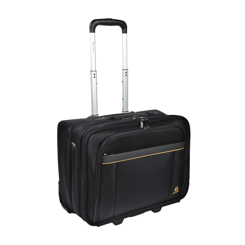 EXACOMPTA laptop trolley EXATROLLEY, polyester, zwart, 15,6 inch