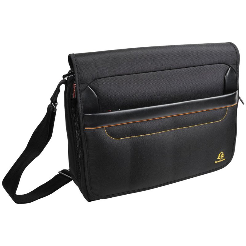 EXACOMPTA schoudertas EXACTIVE, laptops tot 14 inch, zwart polyester
