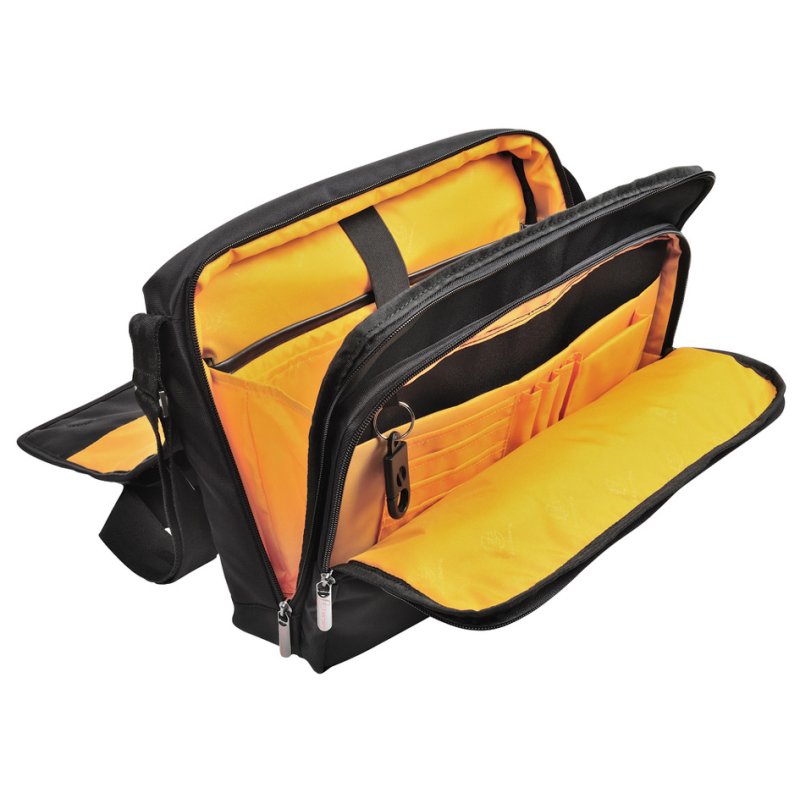 EXACOMPTA schoudertas EXACTIVE, laptops tot 14 inch, zwart polyester