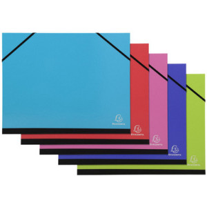 EXACOMPTA tekenmapje Iderama, 260×330 mm, geassorteerde kleuren, 5 stuks