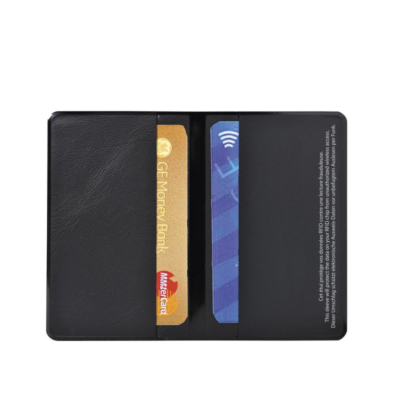 EXACOMPTA RFID beschermhoes Hidentity Duo, zwart, PVC, 95×125 mm