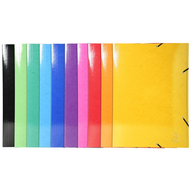 EXACOMPTA chemise à élastique Iderama, A3, couleurs assorties, 10 pièces