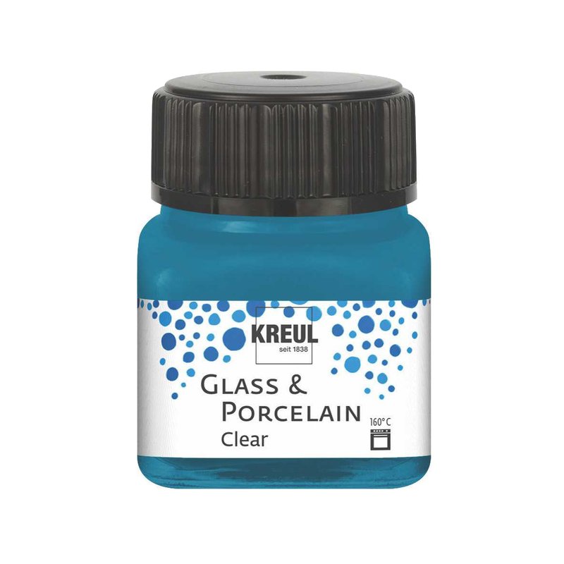 KREUL peinture pour verre et porcelaine Clear, violet, transparent, 20 ml