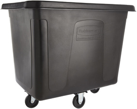 Rubbermaid transportwagen Cube Truck, 0,4 m³, zwart, 226,8 kg