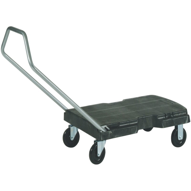 Rubbermaid chariot de transport Triple Trolley, gris, capacité 181,4 kg, polyéthylène