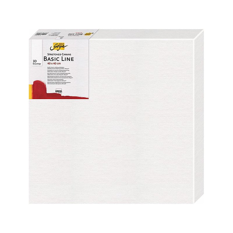 KREUL cadre de tension 3D en forme de coin SOLO Goya BASIC, 500 × 600 mm, 100% coton