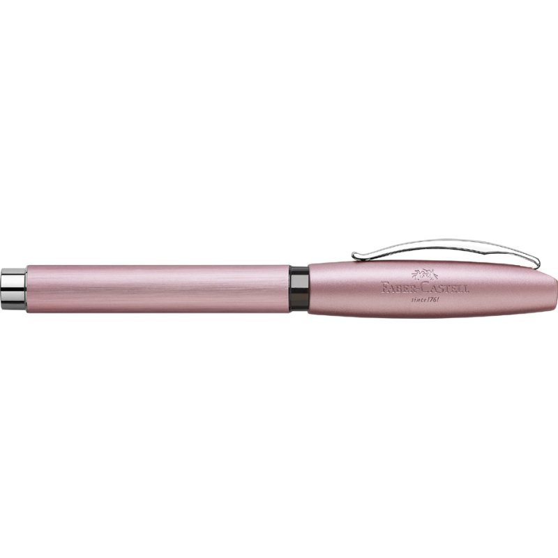 FABER-CASTELL fountain pen Essentio, aluminium, blue, medium nib