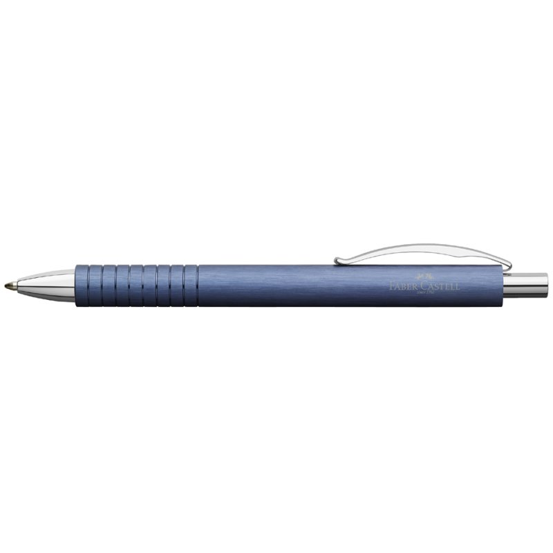 Faber-Castell Essentio stylo à bille, aluminium rosé, mécanisme à pression, encre noire