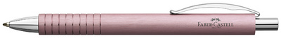 Faber-Castell Essentio balpen, aluminium blauw, drukknop, zwarte inkt