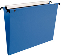 Esselte hangmappen PP, blauw, bodem 30 mm, 50 stuks