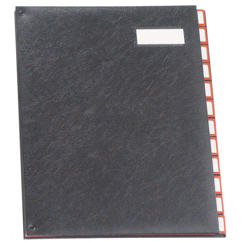 Extendos Classeur de Bureau, 25 compartiments, noir, dos extensible