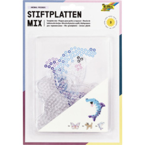 folia kralenplankjes dierenwereld, geassorteerd, 3 stuks