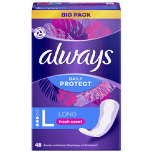 always Dagelijkse Bescherming Lang, frisse geur, 48 stuks