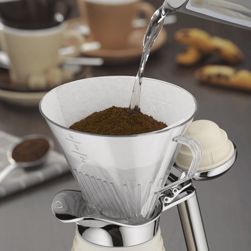 alfi koffiefilter Aroma plus, porselein, wit, filtermaat 4