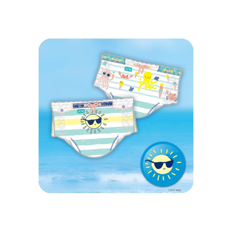 Pampers zwemluiers Splashers maat 3-4, 12 stuks