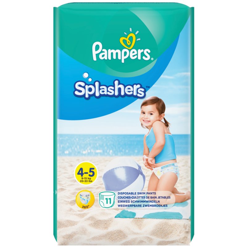Pampers zwemluiers Splashers maat 3-4, 12 stuks