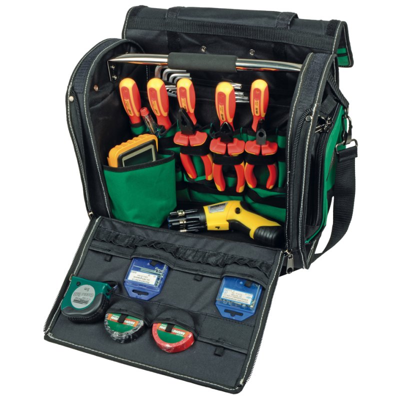 BRÜDER MANNESMANN GREEN LINE chariot à outils, non équipé, nylon 600D, vert/noir