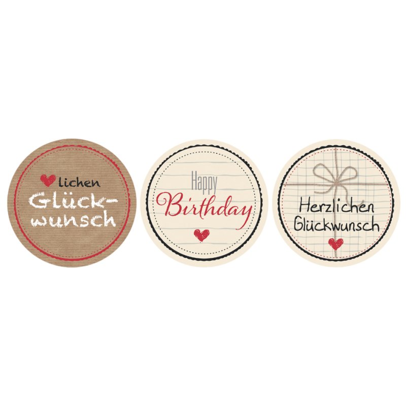 AVERY Zweckform sticker roll Heartfelt Congratulations, permanent, 38 mm, 50 pieces