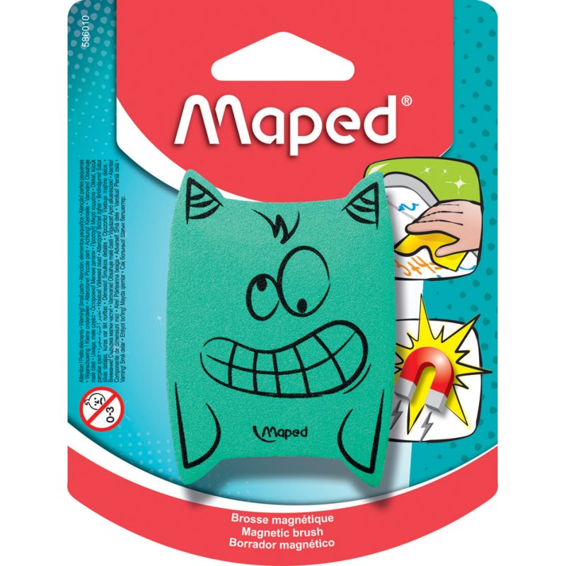 Maped gomme magnétique Monster, assortiment coloré, 50×70 mm