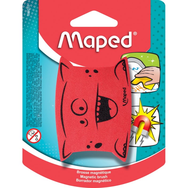 Maped gomme magnétique Monster, assortiment coloré, 50×70 mm