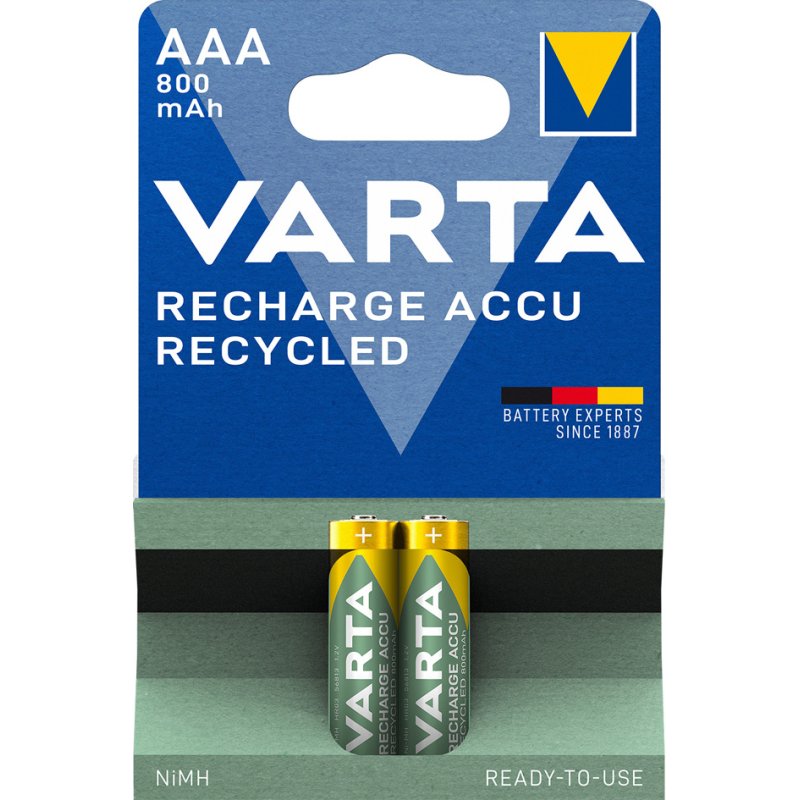 VARTA piles AAA rechargeables NiMH, 800 mAh, préchargées, 4 pièces