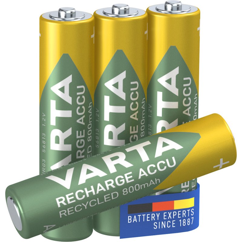 VARTA piles AAA rechargeables NiMH, 800 mAh, préchargées, 4 pièces