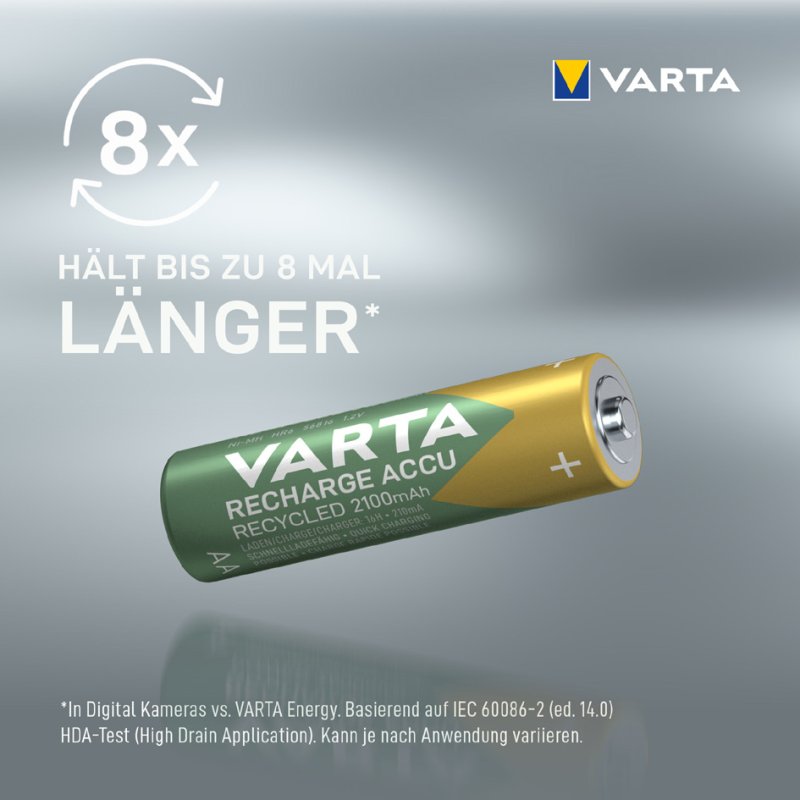 VARTA oplaadbare AA batterijen NiMH, voorgeladen, 2100mAh, 2 stuks