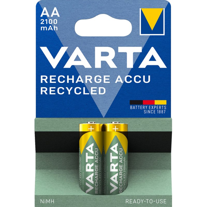 VARTA oplaadbare AA batterijen NiMH, voorgeladen, 2100mAh, 2 stuks