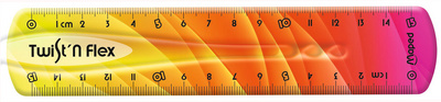 Maped liniaal Twist'n Flex, unbreekbaar, regenboogkleuren, 200 mm