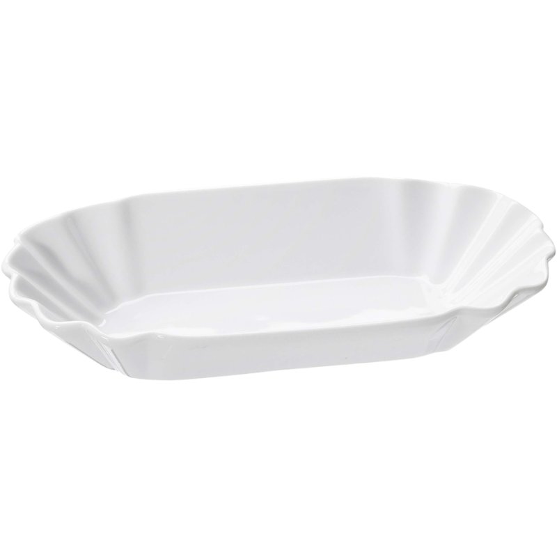 Ritzenhoff & Breker Corbeille à frites BIANCO, blanc, porcelaine, 200×120×30 mm, 6 pièces