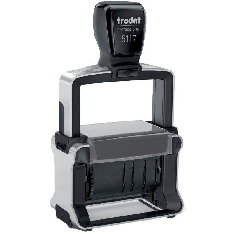 trodat datumstempel multiformaat 5117 4.0, zelfinkleurend, zwart, 4×48 mm