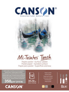 CANSON tekenpapierblok Mi-Teintes Touch, A3, 350 g/m², 12 vel