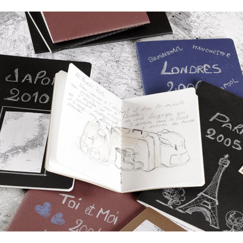 CANSON carnet de croquis Art Book Inspiration, A4, noir/gris, 2 pièces