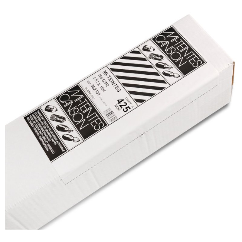 CANSON Mi-Teintes papier à dessin rouleau, 160 g/m², 1,52 x 10 m, noir