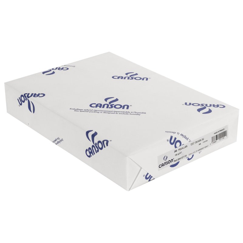 Canson Dessin JA tekenvel, wit, 180 g/m², 25 vel
