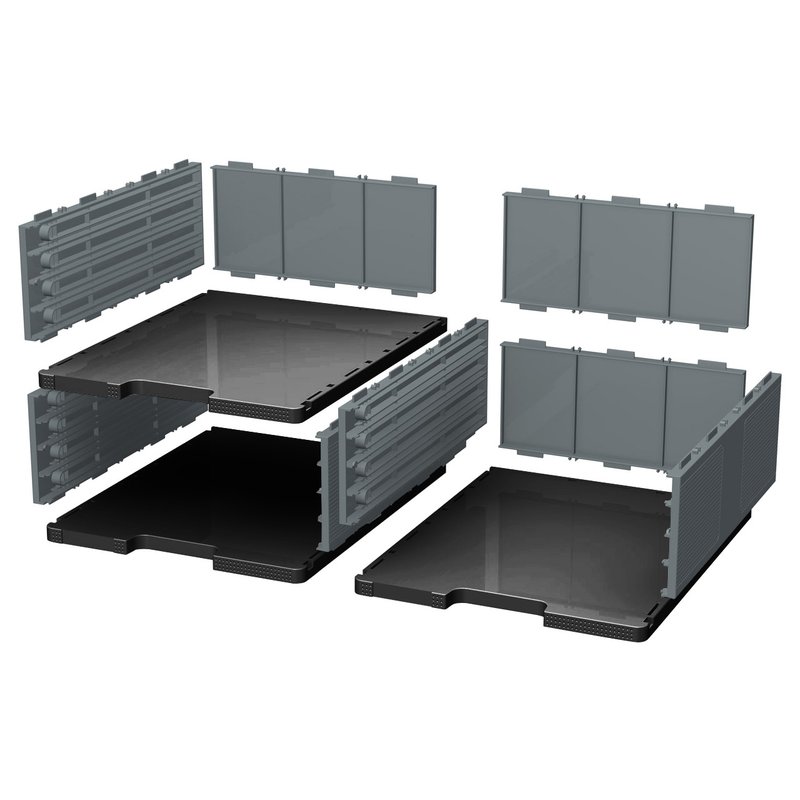 EXACOMPTA ladeblok MODULODOC Jumbo, zwart/muisgrijs, A4+