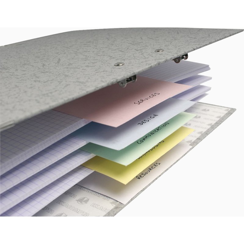 EXACOMPTA scheidingsstroken, wit, 105 × 240 mm, 100 stuks